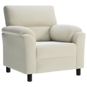 vidaXL Canapea Crem 94 x 85 x 93 cm Catifea
