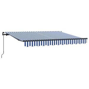 vidaXL Copertină retractabilă albastru 250 x 200 cm țesătură