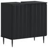 vidaXL Dulap pentru Chiuveta de Baie ZWOLLE Negru 59,5 x 31,5 x 59 cm
