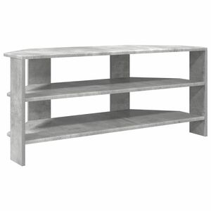 vidaXL DulapdecolțpentruTV Gri din beton 102x40,5x45cm Lemn compozit