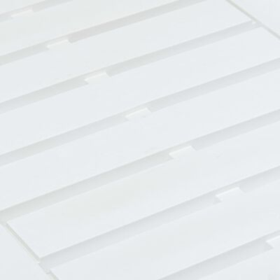 vidaXL Masă de grădină, alb, 78 x 55 x 38 cm, plastic