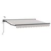 vidaXL Cort electric retractabil Gri deschis și alb. 3,5 x 2 m