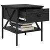 vidaXL Cabinet de Noptieră 2 pcs Stejar negru 40 x 42 x 45 cm