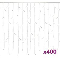 vidaXL Lumini de perdea tip gheață 400 LED-uri colorate 8 funcții 10 m