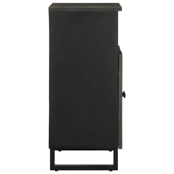 vidaXL Bufetă neagră 60x33x75 cm lemn masiv de mango