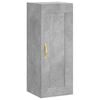 vidaXL Dulap de perete, gri beton, 34,5x34x90 cm, lemn prelucrat
