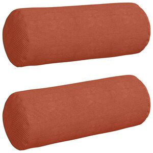 vidaXL Perne Bolster 2 pcs Roșu portocalie &Oslash; 25 x 70 cm