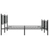 vidaXL Cadru pat metalic cu tăblii de cap/picioare, negru, 183x213 cm
