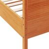 vidaXL Cadru pat fără saltea, maro ceruit, 75x190 cm, lemn masiv pin