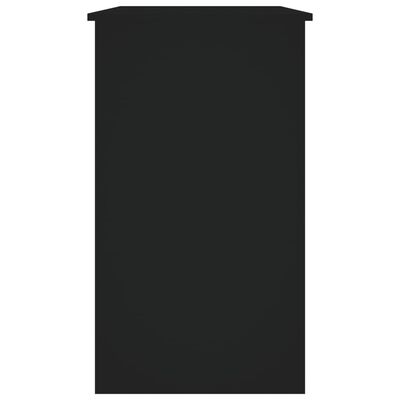 vidaXL Birou, negru, 90x45x76 cm, lemn prelucrat