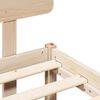 vidaXL Cadru de pat natural 140 x 190 cm Lemn de pin masiv