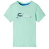 Tricou pentru copii cu m&acirc;neci scurte verde deschis 128
