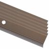 vidaXL Profile trepte &icirc;n formă de L, 5 buc., maro, 100 cm, aluminiu