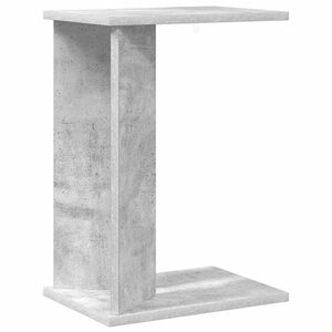 vidaXL Masă laterală Gri din beton 35 x 25 x 50 cm Lemn prelucrat