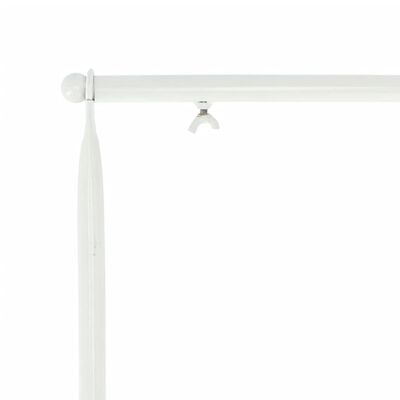 Esschert Design Tijă decorativă pentru masă, cu clemă, alb