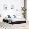 vidaXL Pat cu storage cu headboard Negru 135 x 190 cm Catifea