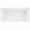 vidaXL Pungi de hârtie 50 buc cu mânere albe 21x11x31 cm