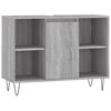 vidaXL Dulap pentru baie, gri sonoma, 80x33x60 cm, lemn compozit
