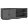 vidaXL Comodă TV, gri, 105x34x40 cm, lemn masiv de pin
