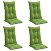 vidaXL Perne scaun spătar &icirc;nalt 4 buc. melanj verde 120x50x7 cm textil