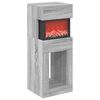 vidaXL Șemineu electric Sonoma gri 35 x 30 x 86 cm Lemn prelucrat