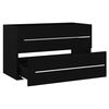 vidaXL Dulap de chiuvetă, negru, 80x38,5x48 cm, PAL