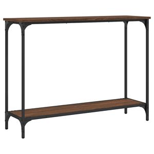 vidaXL Măsuță consolă, stejar maro, 101x30,5x75 cm, lemn prelucrat
