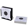 vidaXL Suport țintă colectare gloanțe + 100 ținte h&acirc;rtie 14 cm pătrat