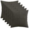 vidaXL Husă pentru pernă 6 pcs ALMELO Antracit 30 x 30 cm cord