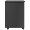 vidaXL Cabinet mobil cu roata Gri 34 x 39 x 56 cm Lemn de pin masiv