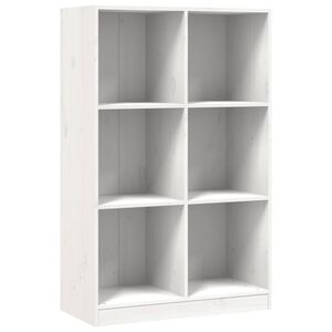 vidaXL Bibliotecă, alb, 70x33x110 cm, lemn masiv de pin