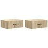 vidaXL Dulap de noapte suspendat 2 pcs Stejar Sonoma 49 x 34,5 x 20 cm