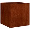 vidaXL Jardinieră Rusty 40x40x40 cm Oțel pentru intemperii