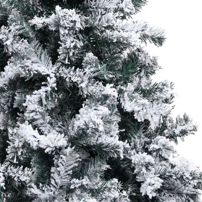 vidaXL Brad de Crăciun artificial cu zăpadă, verde, 400 cm, PVC