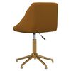 vidaXL Scaune de masă pivotante, 4 buc., maro, catifea