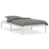 vidaXL Cadru pat metalic, alb, 107x203 cm