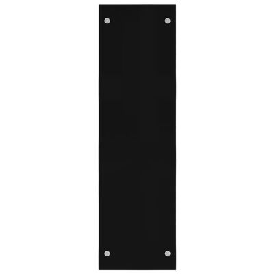 vidaXL Rastel pentru lemne de foc, negru, 40 x 35 x 120 cm, sticlă