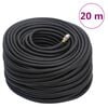 vidaXL Furtun de aer hibrid, negru, 0,6", 20 m, cauciuc și PVC