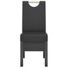 vidaXL Scaune de sufragerie, 6 buc., negru, piele ecologică