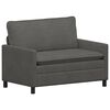 vidaXL Canapea Gri &icirc;nchis 126 x 81 x 87,5 cm Țesătură