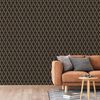 DUTCH WALLCOVERINGS Tapet &bdquo;Geometric&rdquo;, negru și auriu