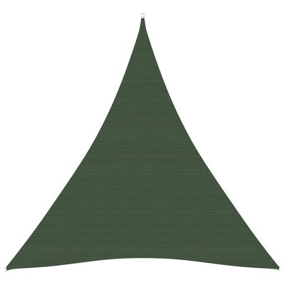 vidaXL Pânză parasolar, verde închis, 4x5x5 m, HDPE, 160 g/m²