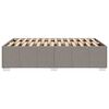 vidaXL Cadru de pat fără saltea Taupe 120x190 cm țesătură