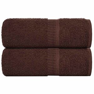 vidaXL Prosoape de baie, FROGN, 2 buc., maro, 30x30 cm, 360 g/m&sup2;