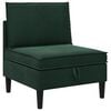 vidaXL Sofa cu Depozitare Verde &icirc;nchis Catifea