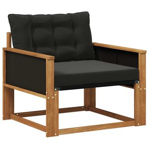 vidaXL Set de canapele de exterior Lemn solid de Acacia și Textilene