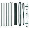 vidaXL St&acirc;lp de gard. Verde 10 x 1,2 m (plasă de 25 mm) Oțel și PVC