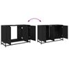 vidaXL Set de mobilier pentru baie 3 pcs Stejar negru Lemn compozit