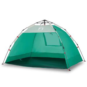 vidaXL Cort camping 2 persoane verde marin impermeabil setare rapidă
