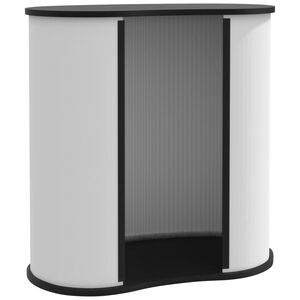 vidaXL Tejghea de expoziție pliabilă, 90x48x93 cm, lemn prelucrat